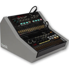 Load image into Gallery viewer, Original Stand For 2 X Korg Volca Grey Stands
