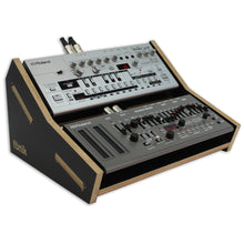 Load image into Gallery viewer, Self-Build Stand For 2 X Roland Boutique Black Stands
